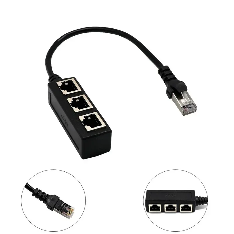 LAN �̴��� ��Ʈ��ũ RJ45 Ŀ���� �ͽ��ٴ� ����� ���̺�, ��Ʈ��ŷ �ͽ��ټ�, 1 ��-2/3 ��, 3 in 1 �й��