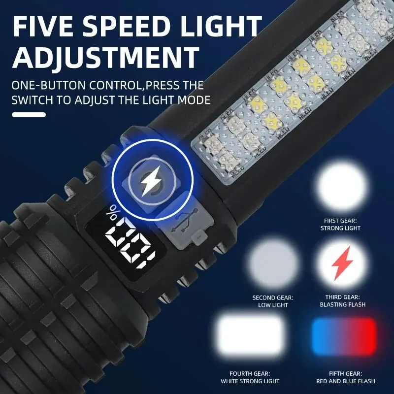 Powerful LED Rechargeable Flashlight 4