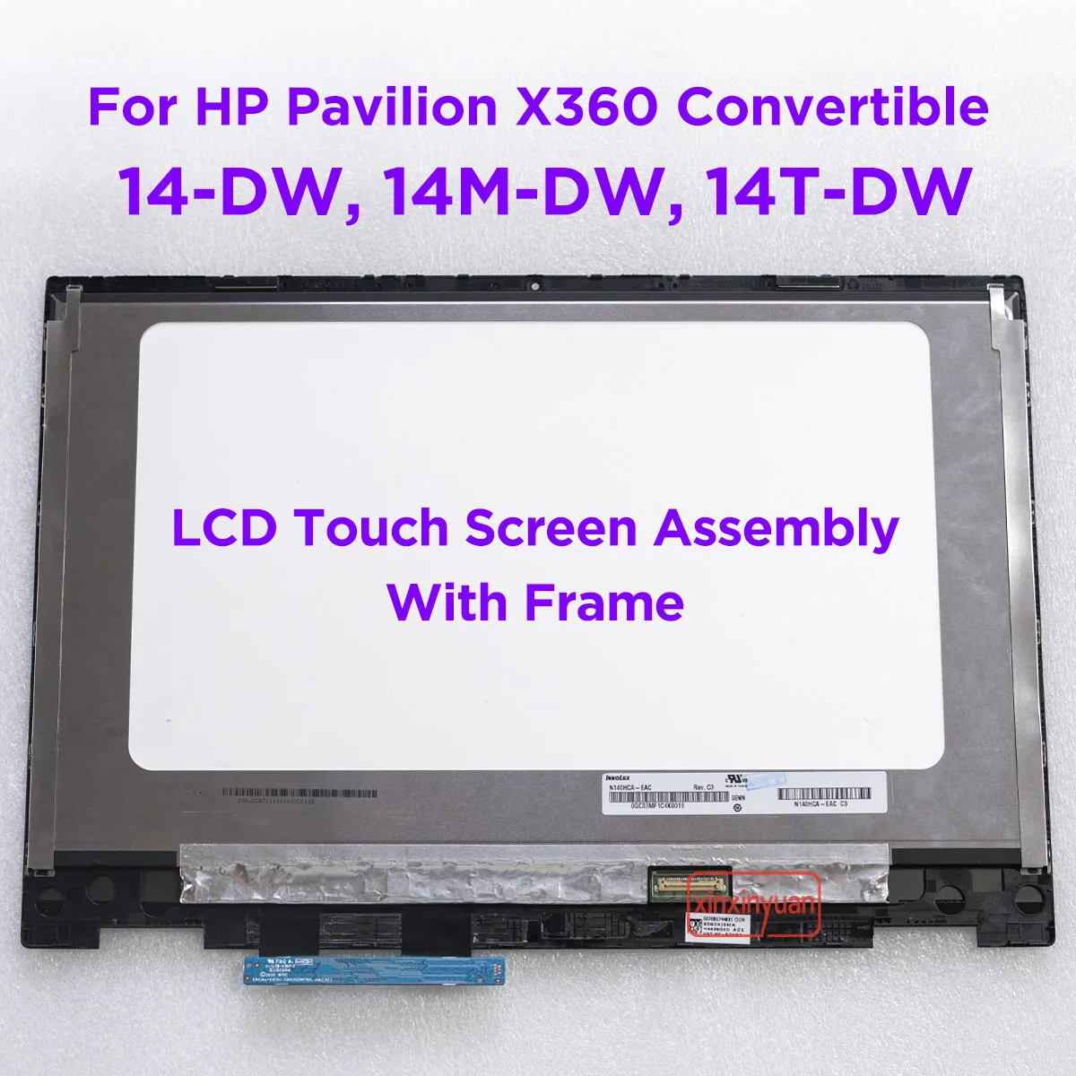 14.0 Lcd Touch Screen Digitizer Assembly Per Hp Pavilion X360 Convertibile 14-Dw 14T-Dw100 Muslimatexmuslimah