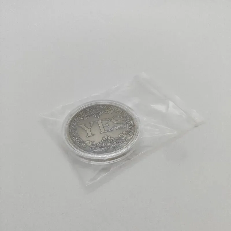 Description Picture 6 of item1PC Bronze Yes or No Commemorative Coin Souvenir Non-currency Coins Game Prop Challenge Coins Collection Decoration Crafts