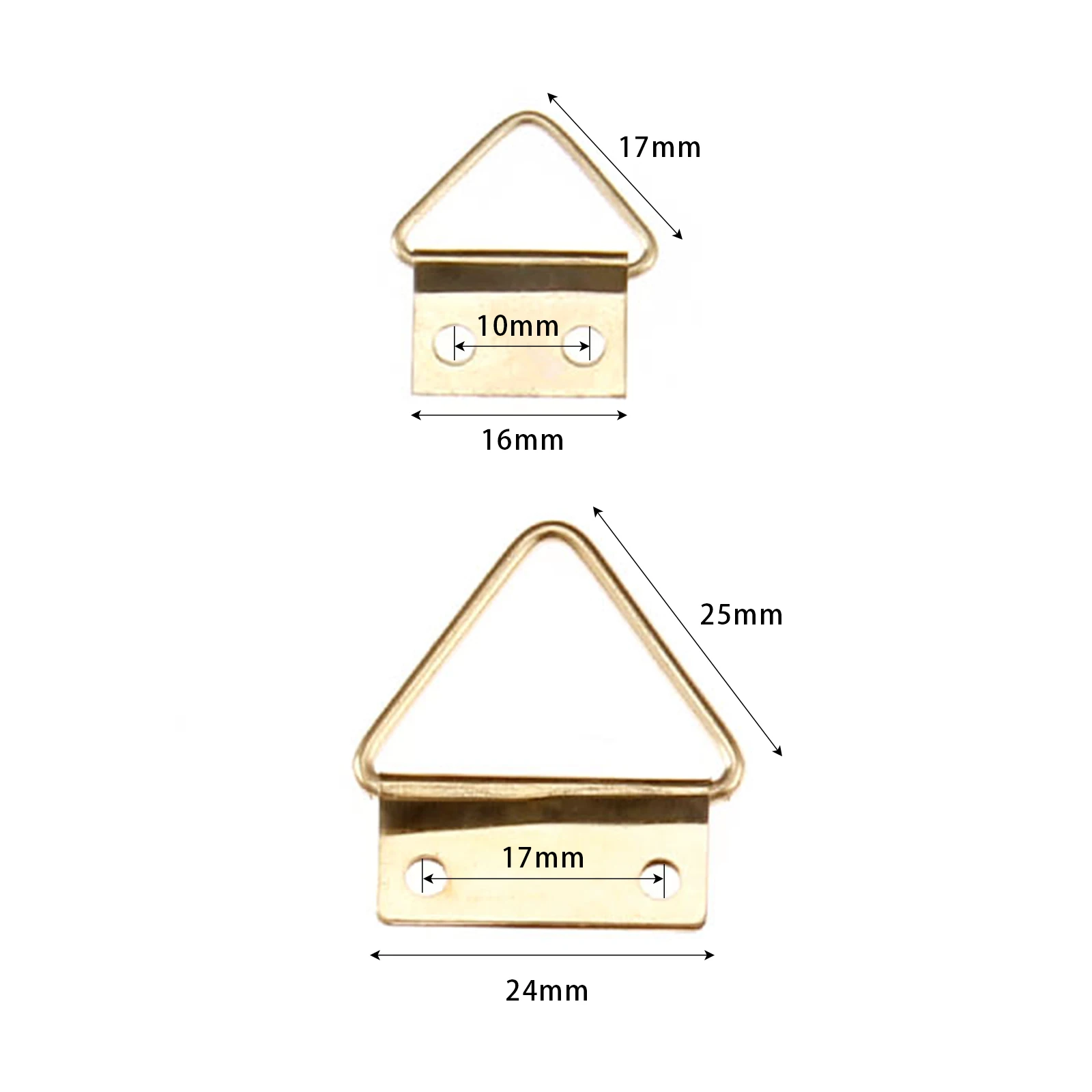 10/20pcs Triangle D Ring Photo Frame Hooks Hanging Picture Oil Painting Mirror 16mm-25mm w/screws Hanger Wall Holder Alloy wall hooks adhesive hooks picture frame hangers hanging hooks adhesive wall nails drywall anchors drywall anchoring kit hollow wall nail