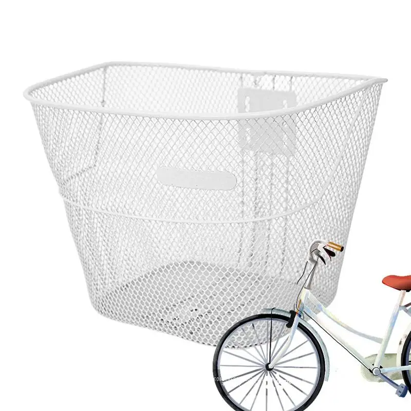 BESPORTBLE Kids Bike Basket - Plastic Front Handlebar Basket, Size S (Black)