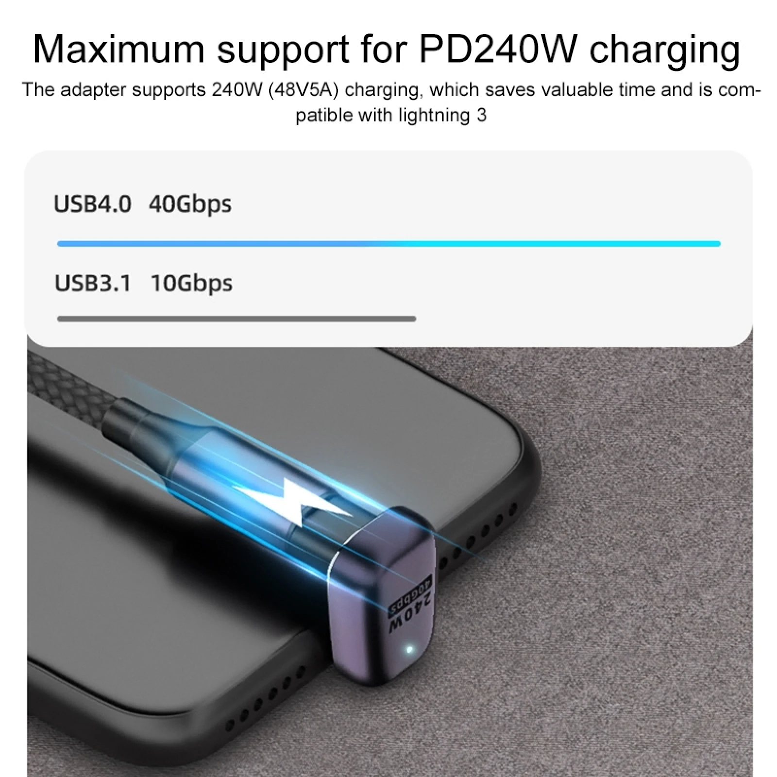 ���� ���� ���׷��� ���� �����, USB-C, CŸ�� ��, USB-C, CŸ�� ��, 40Gbps, 240W