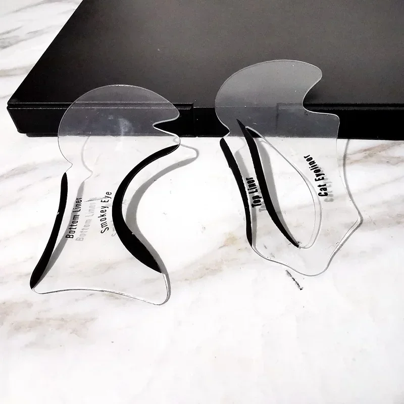 Eyeliner Stencils Winged Eyeliner Stencil Models Template Shaping Tools Eyebrows Template Card Eye Shadow Makeup Tool eyeliner stencil tool