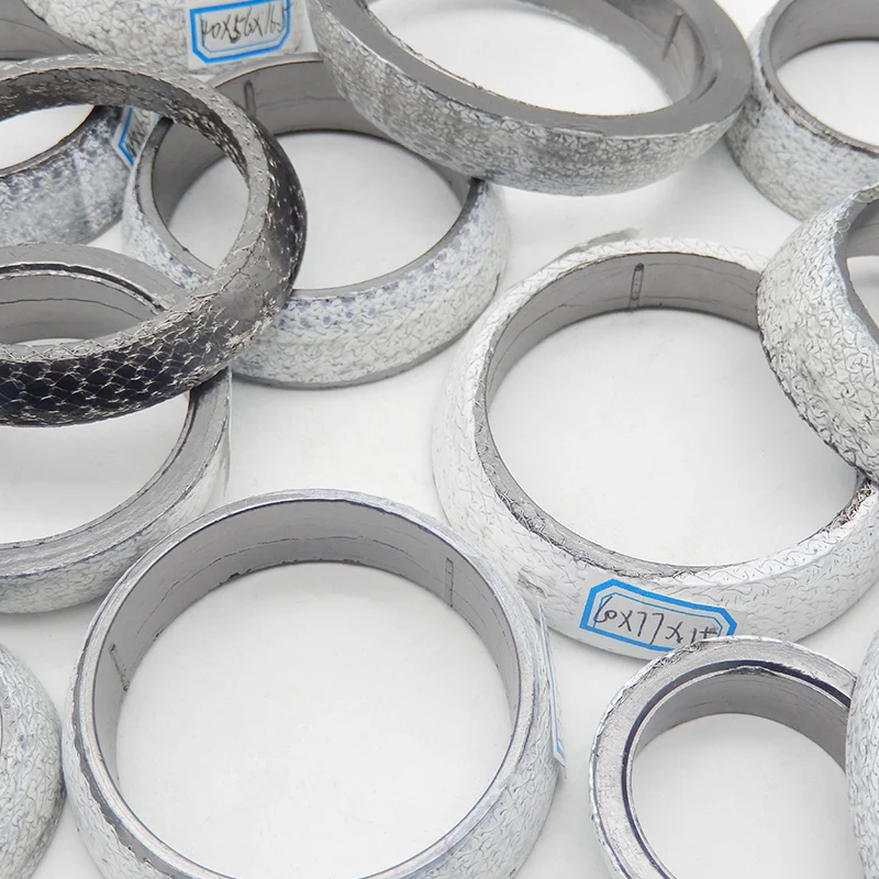Exhaust Gasket 1pc 35mm-75mm Dia Car Muffler Exhaust Pipe Flange