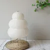 Japanese Wabi-sabi Tripod Floor Lamp Bedroom Bedside Living Dining Room Study Loft Decor Desk Light White Rice Paper Table Lamp 4