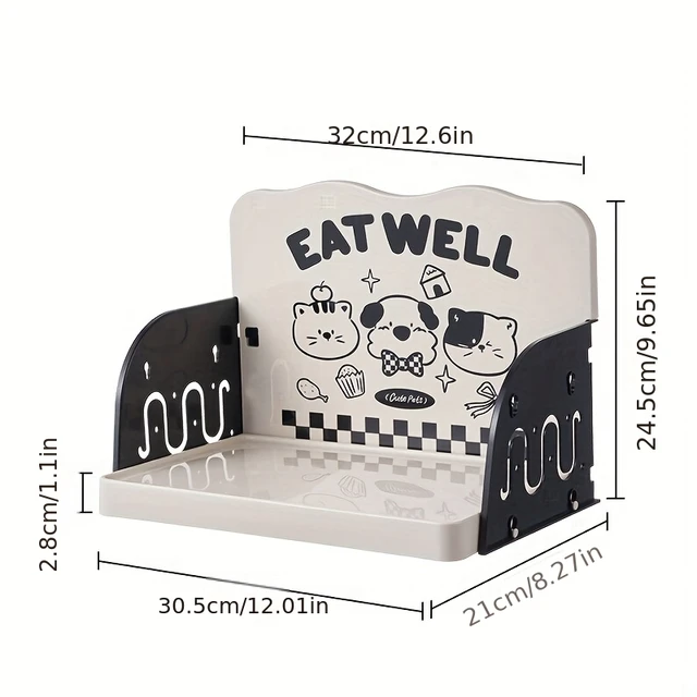Elevated Spill-Proof Pet Feeding Bowl Stand 7