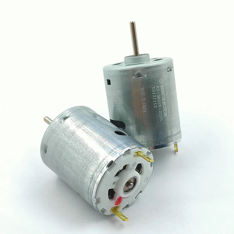 RS365SV DC モーター DC6-24V 19800RPM ヘアドライヤー用高速マイクロカーボンブラシ DC モーター高温耐性  DINGGUANGHE RS-365-2273 27.7mm カーボンブラシ 電子スターター DC 12V-24V 18V 17500RPM 高速フロントボ