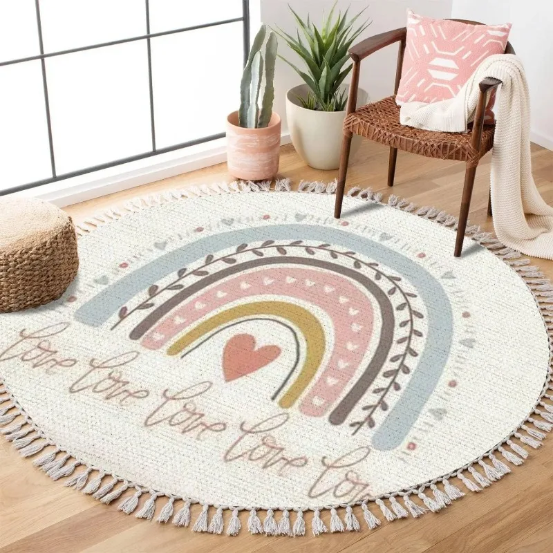 Carpet-for-Living-Room-Artistic-Pattern-Round-Soft-Coffee-Table-Rug ...