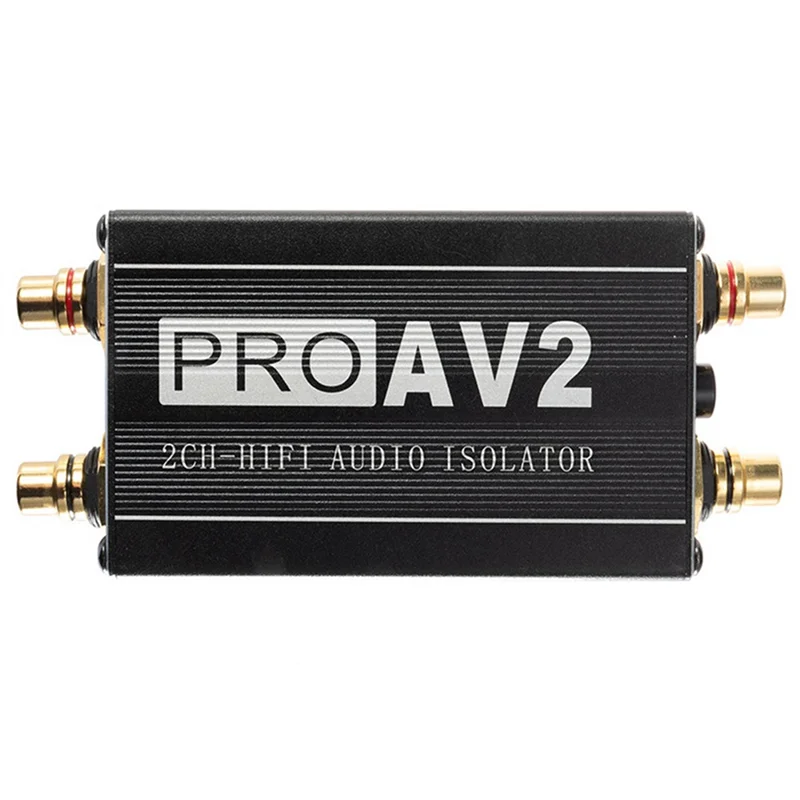 1 PCS PRO AV2 2CH Hifi Audio Isolator Audio Noise Filter RCA Noise Isolator Signal Reducer