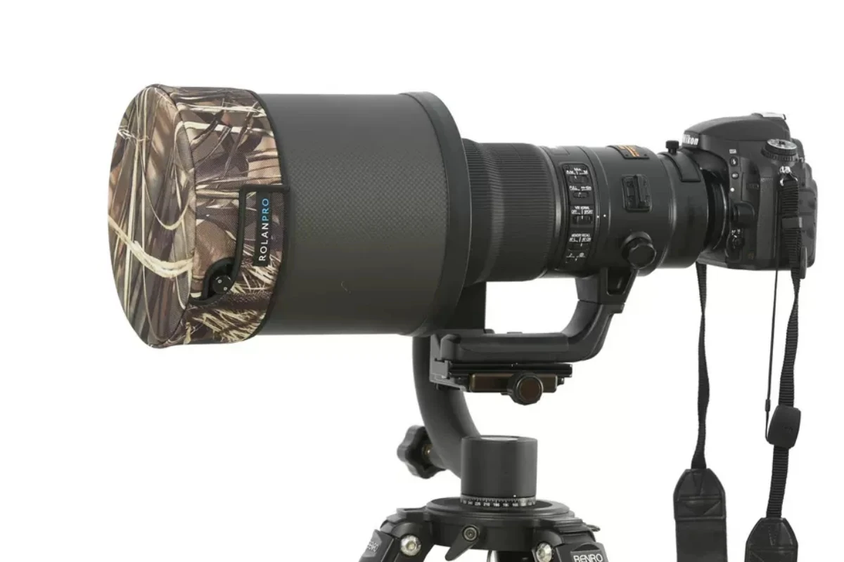 ROLANPRO SLR Lens Hood Cap Telephoto Lens Hood Camouflage Cover