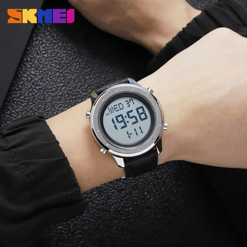 SKMEI Waterproof Countdown Calendar Digital Wristwatch reloj hombre 1864 New Sport Watches Mens Multifunction Stopwatch 3