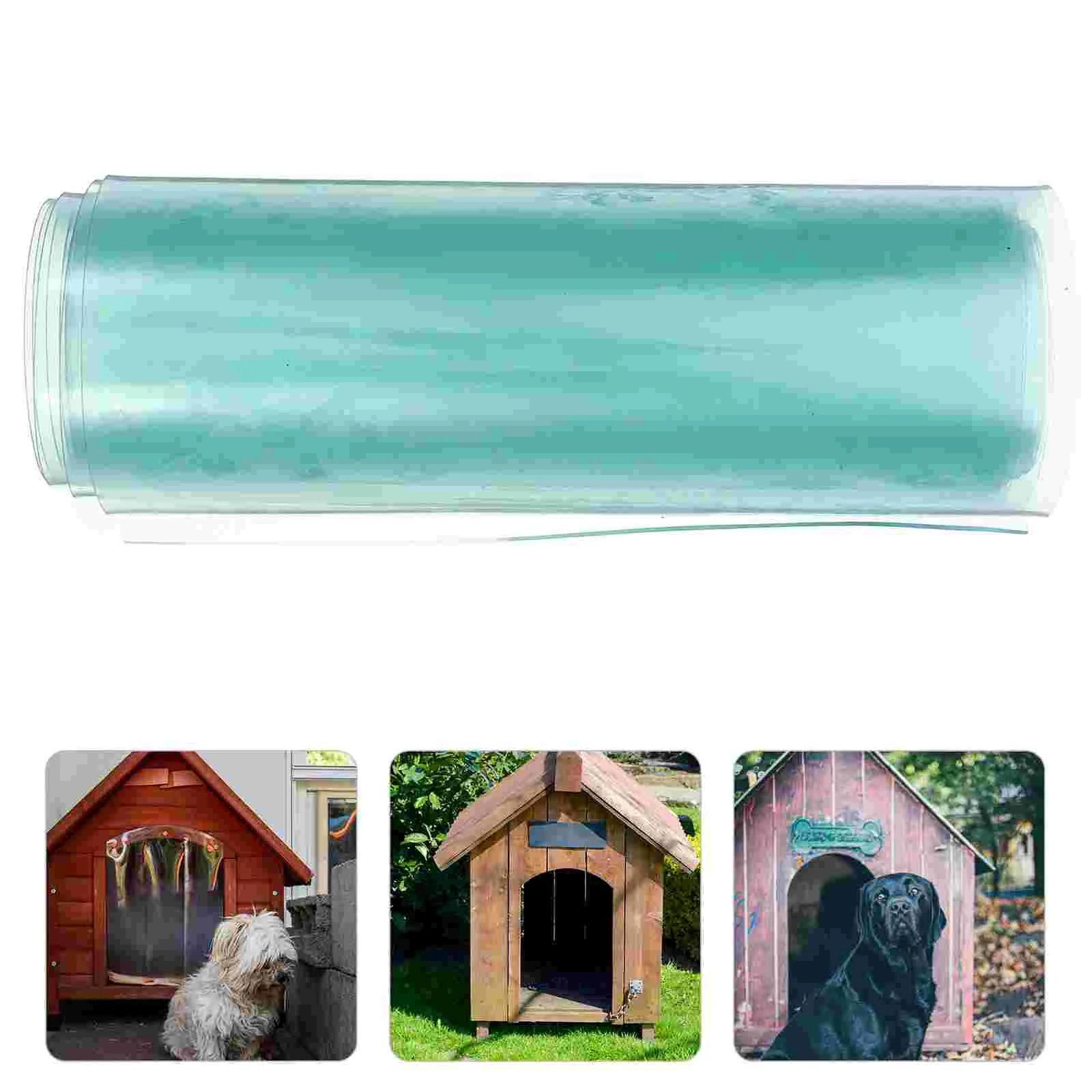 Transparent Flap Dog Door Replacement Vinyl Kennel Curtain House Door Scratch Protector Pet Products Home Garden Cat Supplies