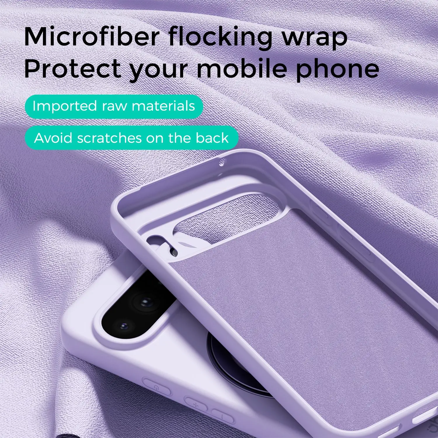 Luxury Silicone Phone Case with 360° Rotating Magnetic Holder and Stand, Skin-Friendly Feel