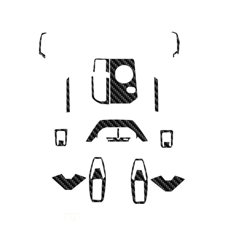 

For BMW iX I20 2022-2023 Car interior carbon fibre Film 5D PET Center console Anti scratch resist film Accessories refit PPF