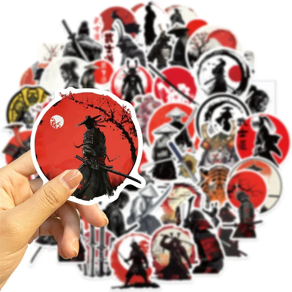 Cartoon DIY Retro Bushido Graffiti Stickers 50pcs Phone Scrapbooking Materiales Laptop Suitcase Sticker Vintage