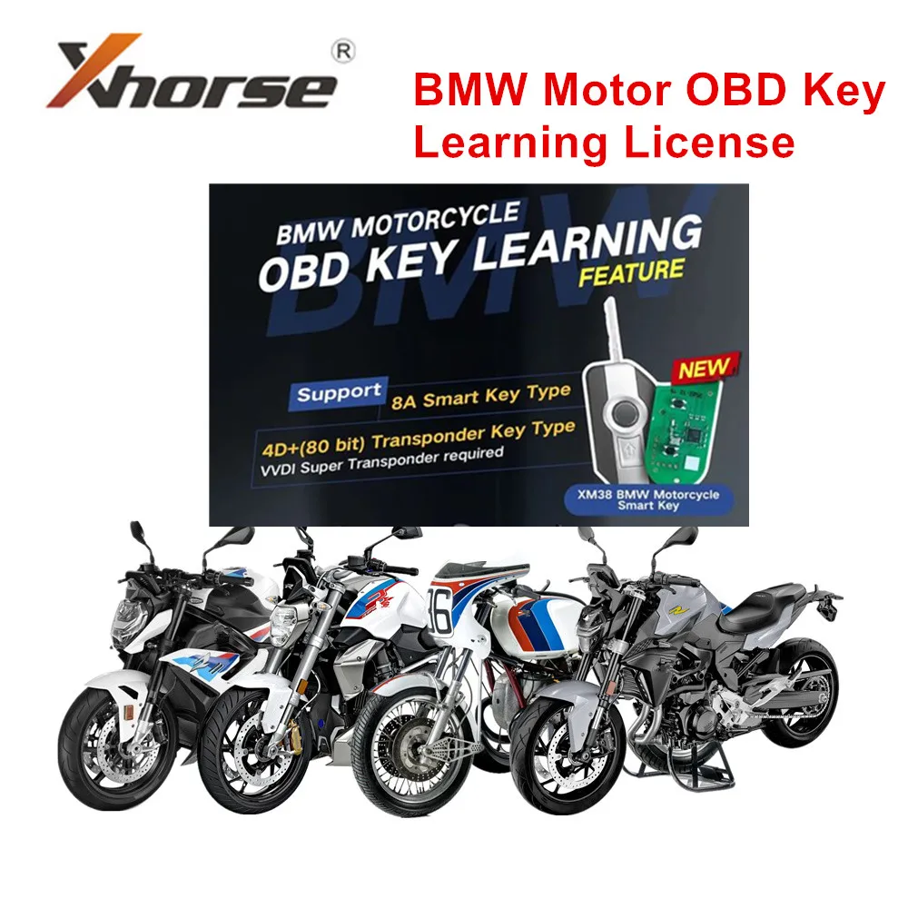 

Xhorse For BMW Motorcycle OBD Key Learning License for VVDI2 and VVDI Key Tool Plus Motor Authorization for BMW motor