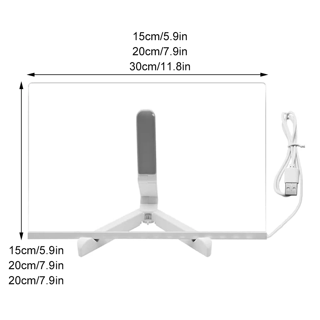 크리에이티브 LED 램프 메시지 메모 보드, 지울 수 있는 USB 어린이 드로잉 보드, 침실 야간 조명, 생일 어린이 선물, 야간 램프