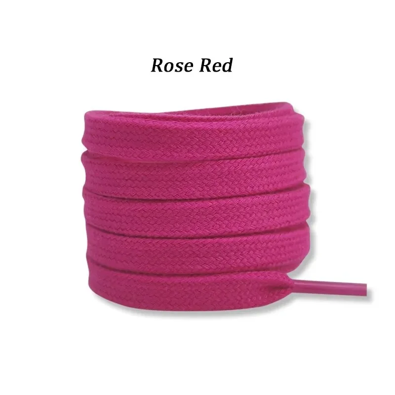 Vibrant Solid Color Cotton Shoelaces for All Ages - Variety of Lengths