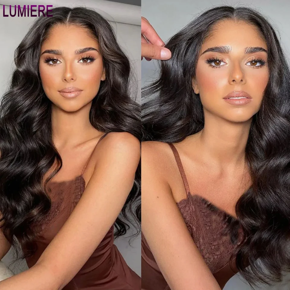 

Lumiere Body Wave 13x4 HD Lace Frontal Wig Human Hair 30 inch Brazilian 4x4 Lace Closure Wig Glueless Ready To Wear On Sale