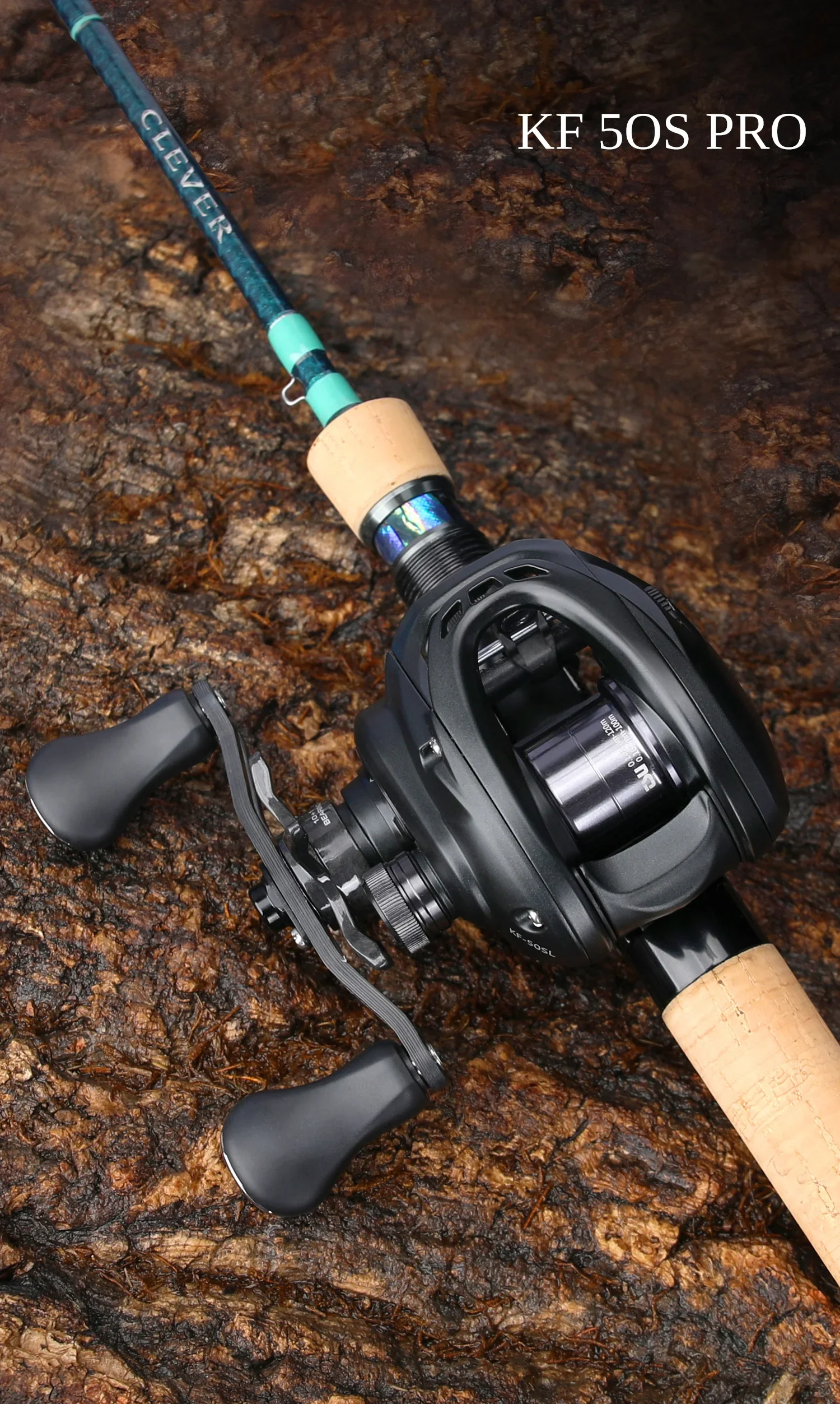 TSURINOYA 134g Baitcasting Angelrolle 4,6g Flache Spule DARK WOLF 50S 7,1:1 Carbon Light Game Casting Reel Trout Ajing Spule – Detail 12