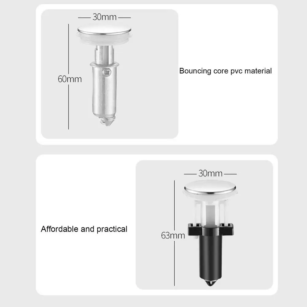 Description Picture 6 of itemPop-up Floor Drain Filter Multifunctional Bouncing Core Basin Drain Plug Hair Catcher Shower Sink Filter Bathroom Accessories