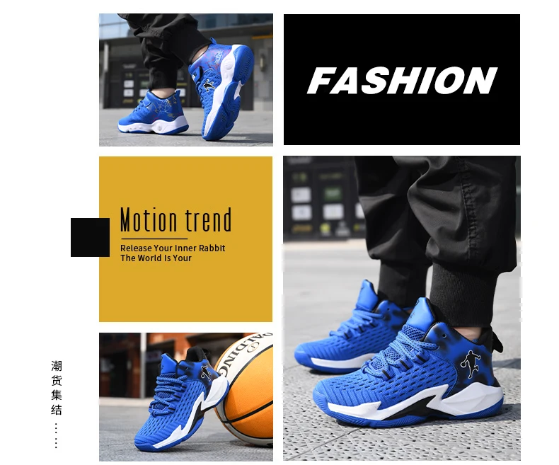Boys Brand Mesh Basketball Shoes: Non-Slip Sports Sneakers for Kids Boys Brand Mesh Basketball Shoes: Non-Slip Sports Sneakers for Kids
