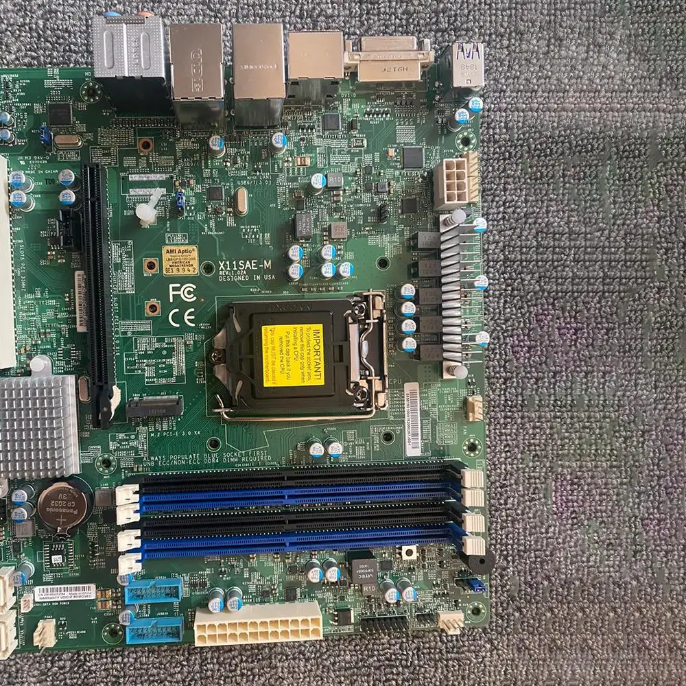 X11SAE-M 마더보드 LGA1151 C236 칩셋 Xeon E3-1200 v5/v6 6세대/7세대 코어 i7/i5/i3 시리즈