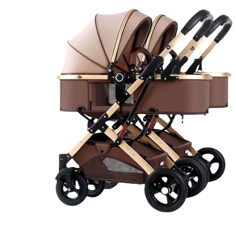 Twin strollers can sit and lie down and split newborn toddlers, dragon phoenix tires, multi-functional landscape strollers