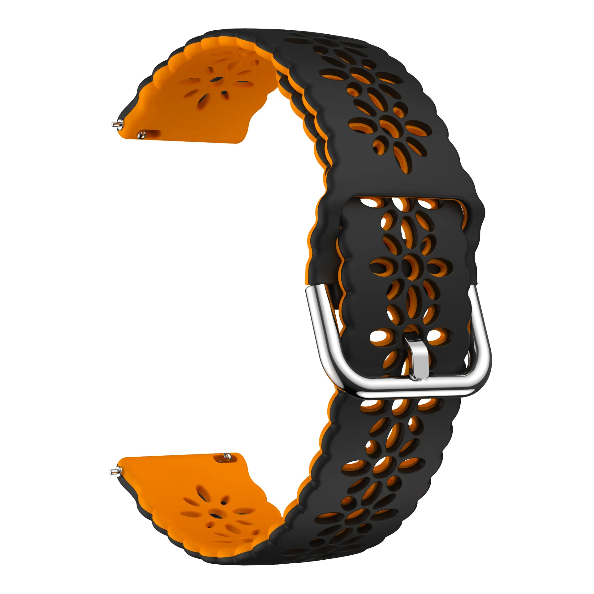Durable Silicone Watch Band - 20mm/22mm, Multiple Colors
