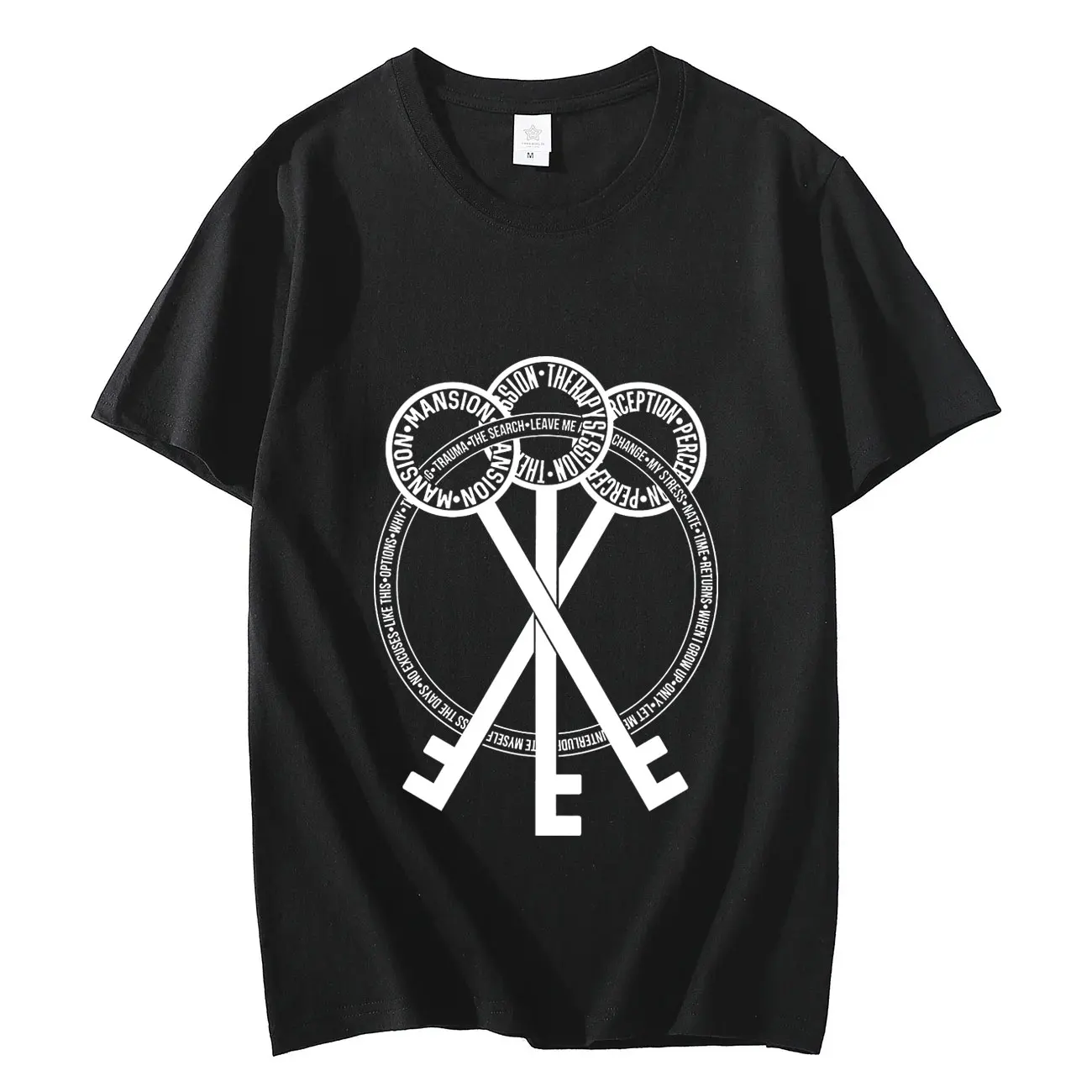 Rapper Nf Keys To The Album Graphic T-Shirt Uomo Donna Hip Hop Vintage T-Shirt Manica Corta High Street Fashion Trend T-Shirt