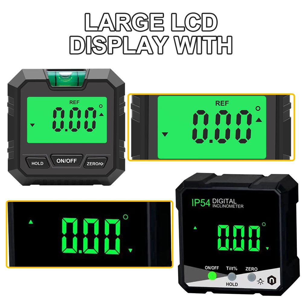 Digital Angle Meter Precision Digital Inclinometer Angle Meter Magnetic Spirit Level Gauge