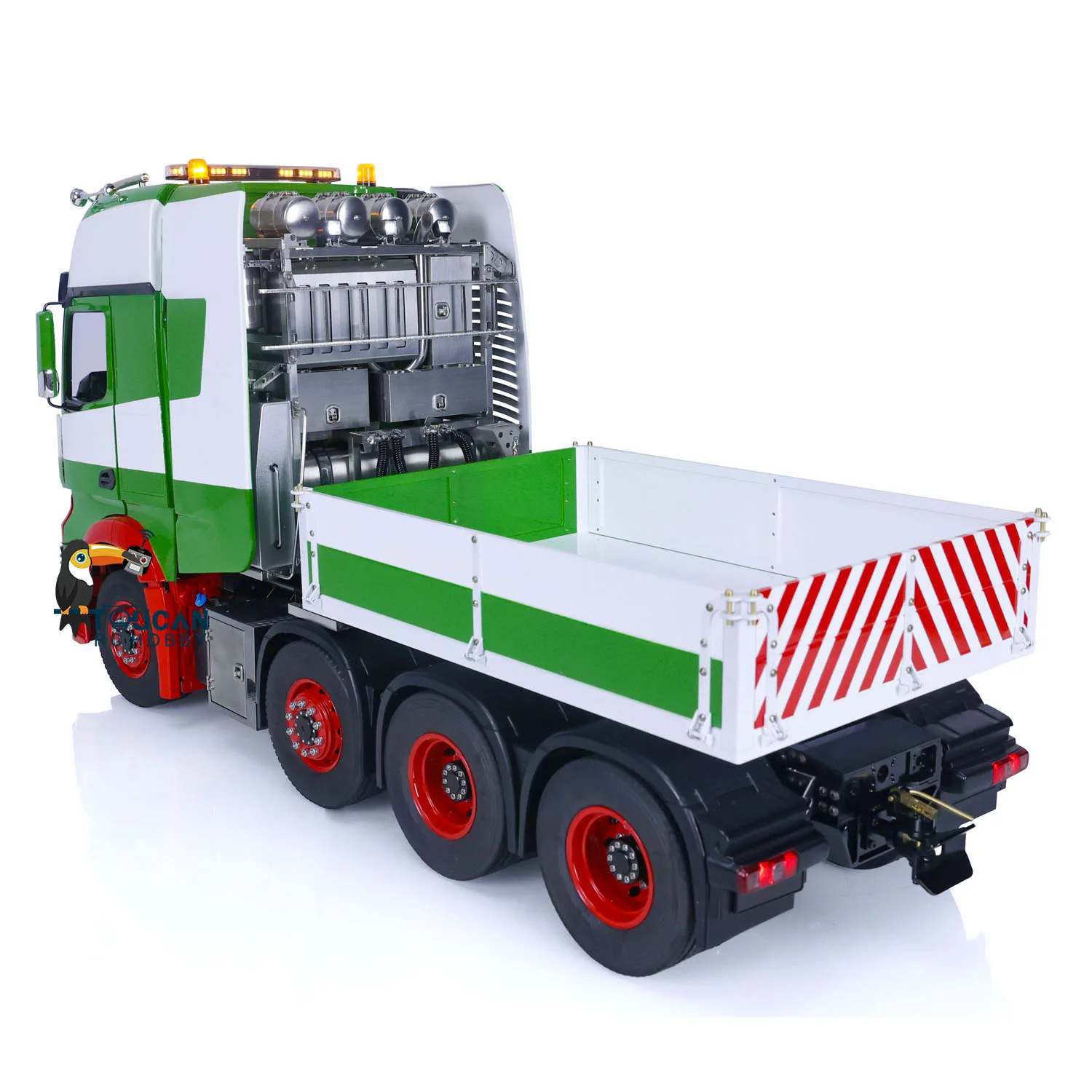 Toys 1/14 LESU RC Tractor Truck DIY Painted Vehicle Metal Chassis Painted Remote Control Painted Assembled Car Models Thzh1518 3