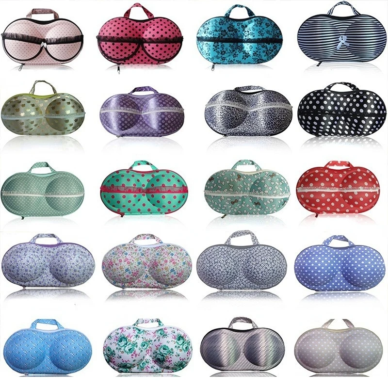 Bra Travel Case Portable Bra Lingerie Storage Bikini Bag - Waterproof Underwear Organizer for Bra Sizes 30A-36C Cups