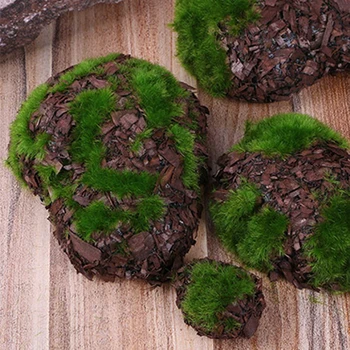Artificial Moss Rock Décor Set 1