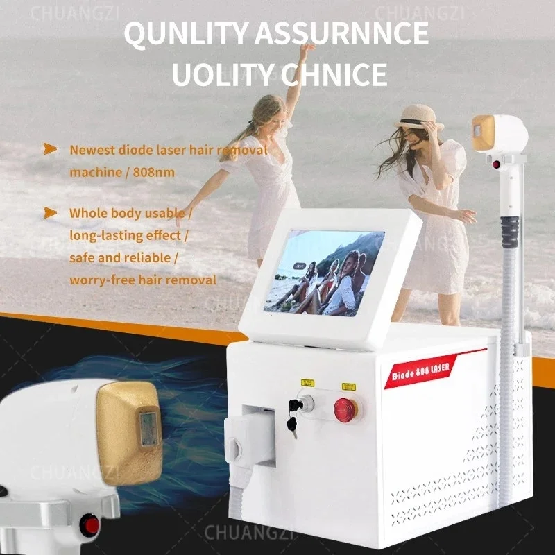 

808nm diode laser hair removal machine 755/808/1064 Nm three wavelength laser painless permanent hair removal machine 2000W