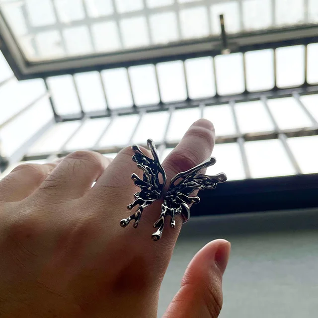 Anello Regolabile In Argento 925, Anello A Fascia Aperta Unisex, Anello