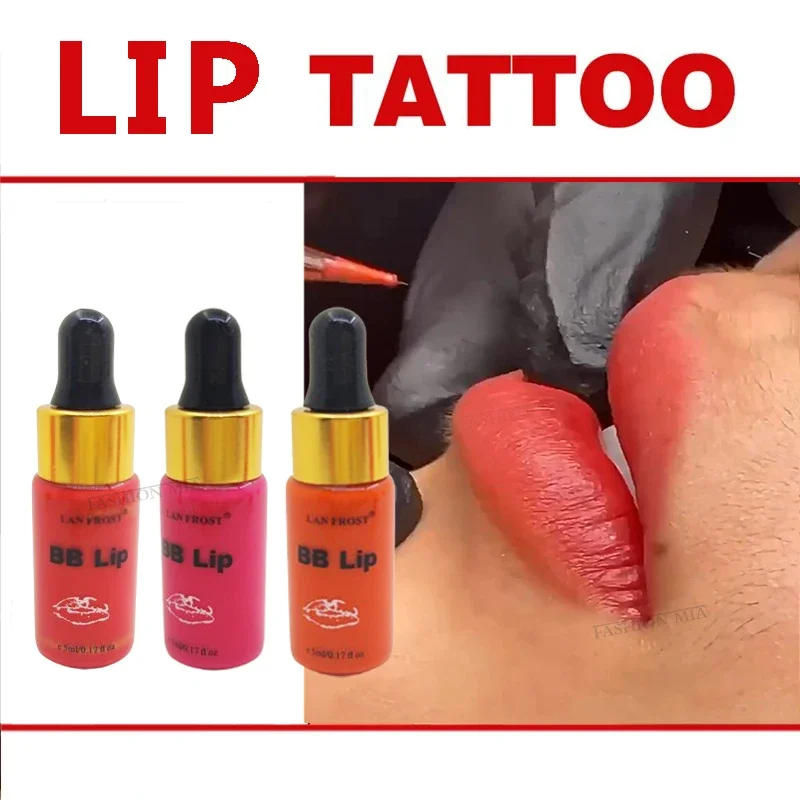 8ml Microblading Lip Tattoo Ink Permanent Makeup Pigments Semi Lips Tattoo Pigment Paints Ink Pink Beauty Supplies