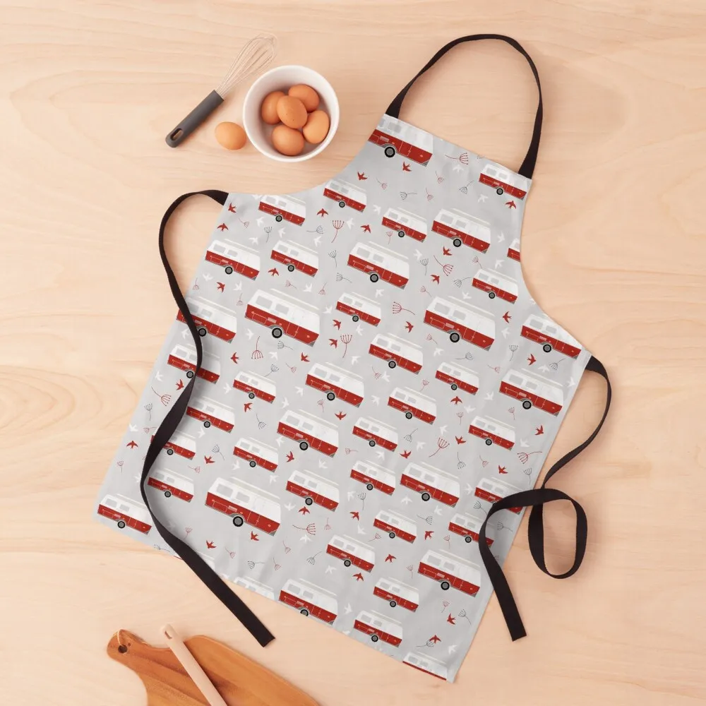 

Rockabilly Pattern Apron Home Supplies For Kitchen Funny bib Apron
