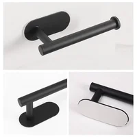 No Punching Wall Mounted Toilet Paper Holder Rustproof Anticorrosion Stainless Steel Bathroom Kitchen Roll Paper Toilet Holder 5