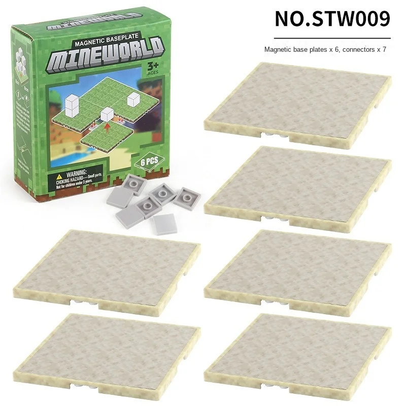 Magnetic Building Blocks Toy Set with Variety Baseplates