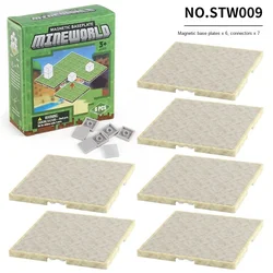 Magnetic Building Blocks Toy Set with Variety Baseplates (STW009)