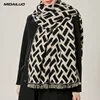 Ladies' Winter Warm and Windproof Scarf Elegant and Fashionable Multi functional Outdoor Activity and Leisure Dressing