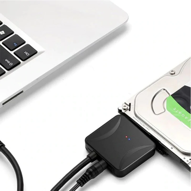 Usb 3.0 para Cabo Adaptador Sata Interface de Alimentação 2.5 3.5 Ssd Hdd Sata Iii Suporte a Disco Rígido Uasp com 12v 2a - Imagem 4