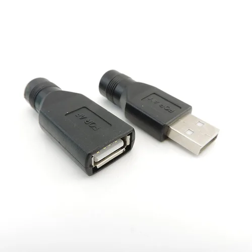 DC 전원 암 잭-미니 5 핀 USB A 수 암 Mirco C 타입 커넥터, 노트북용 전원 어댑터 플러그 커넥터, 5.5x2.1mm 4