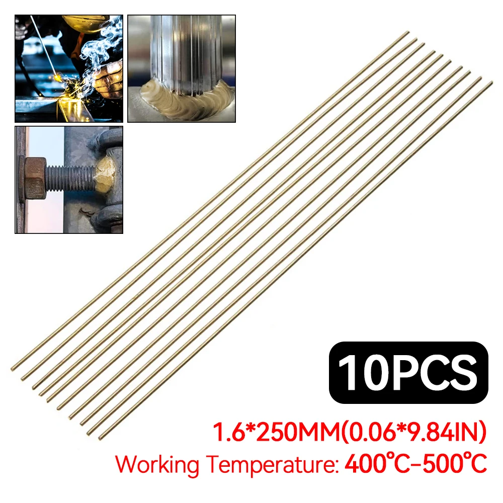 Welding Rods welding rods,tin solder rod 250mmx1.6mm Gold Sifbronze Brazing Welder Rods Brass Bar K Gold Platinum Jewelry Welding Tool 10Pcs/lot