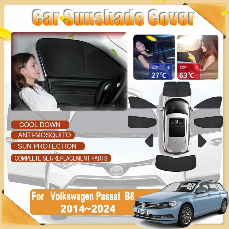 

Car Window Shading For VW Volkswagen Passat B8 Variant 2014~2024 Car Window Shading Sun Protector Luxury Sun Visors Accessories