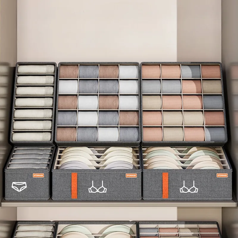 Bedroom Cabinet Drawer Underwear Organizer Socks Bra Clothing Storage Boxes Multifunctional Household Wardrobe Organizer Box 1PC clothes organizer storage box underwear storage organizer underwear storage box drawer organizer