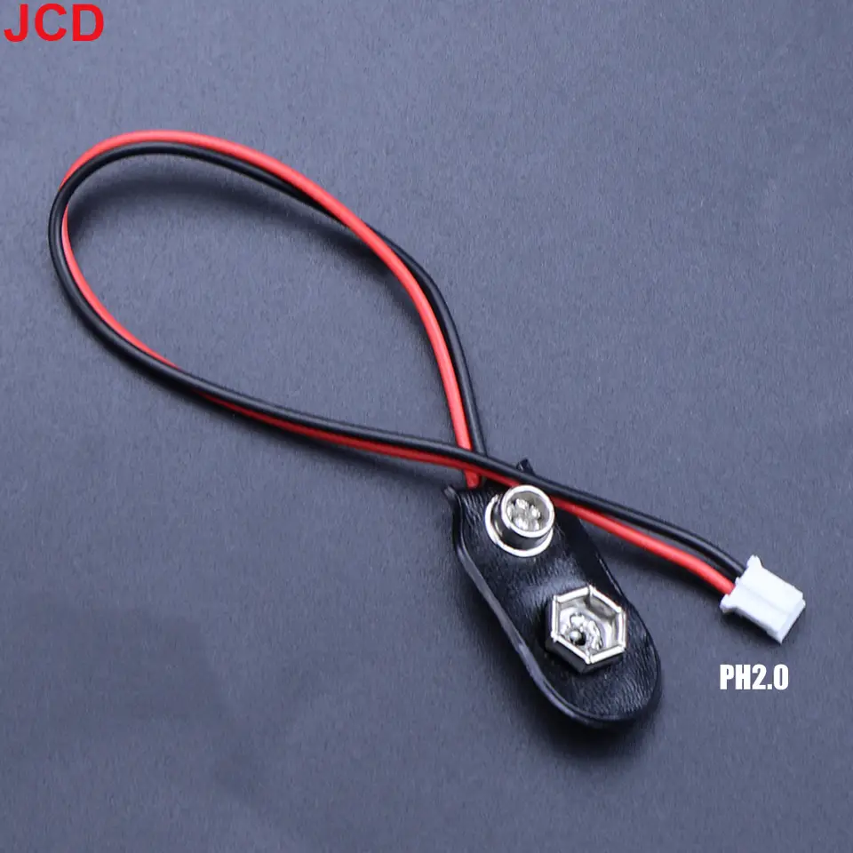 5pc 9V Battery Connector Power Clips DC Jack Male Female Alligator Snap Adapter Wire Holder Cable 9 Volt Lead Socket Plug Barrel image 14