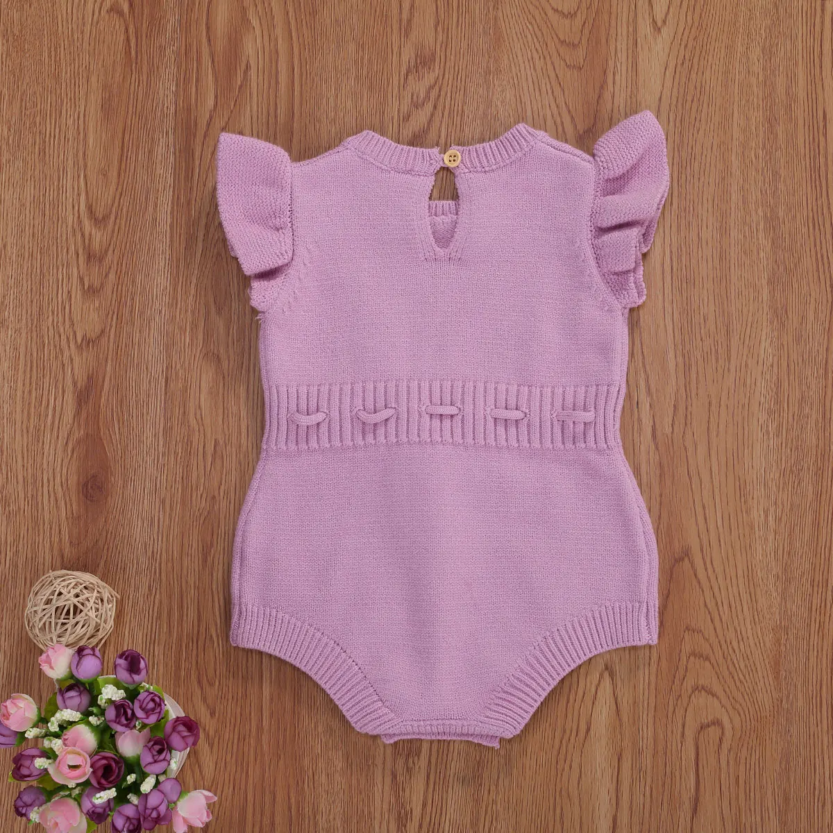 Knitted Cotton Sleeveless Newborn Baby Girls Summer Rompers Cute Infant Jumpsuit Toddler Bodysuit Baby Clothing For 0-24 Months